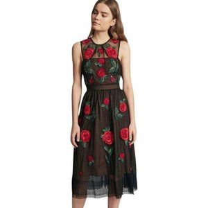 French Connection Amore Sparkle Embroidered Dress